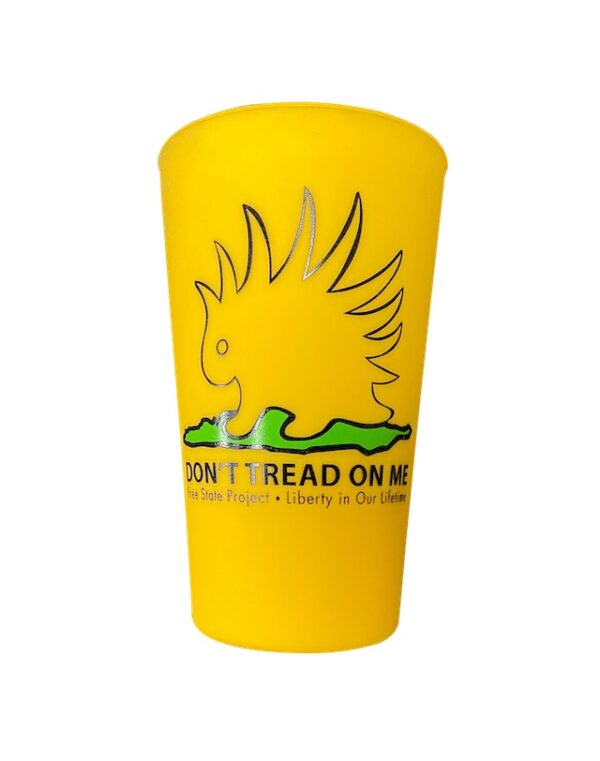 Porcupine Gadsden Flag 16 Oz Unbreakable Silicup